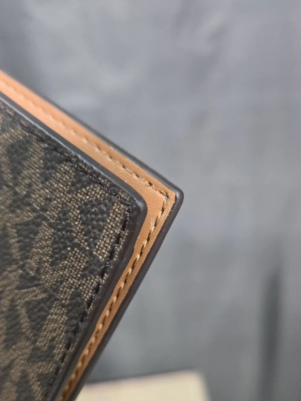 NWOT Michael Kors Brown Signature MK Passport and Card Holder